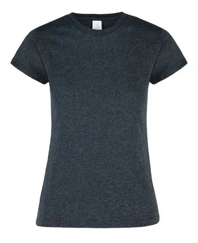 Women's Dark Grey Crew Neck T-Shirt